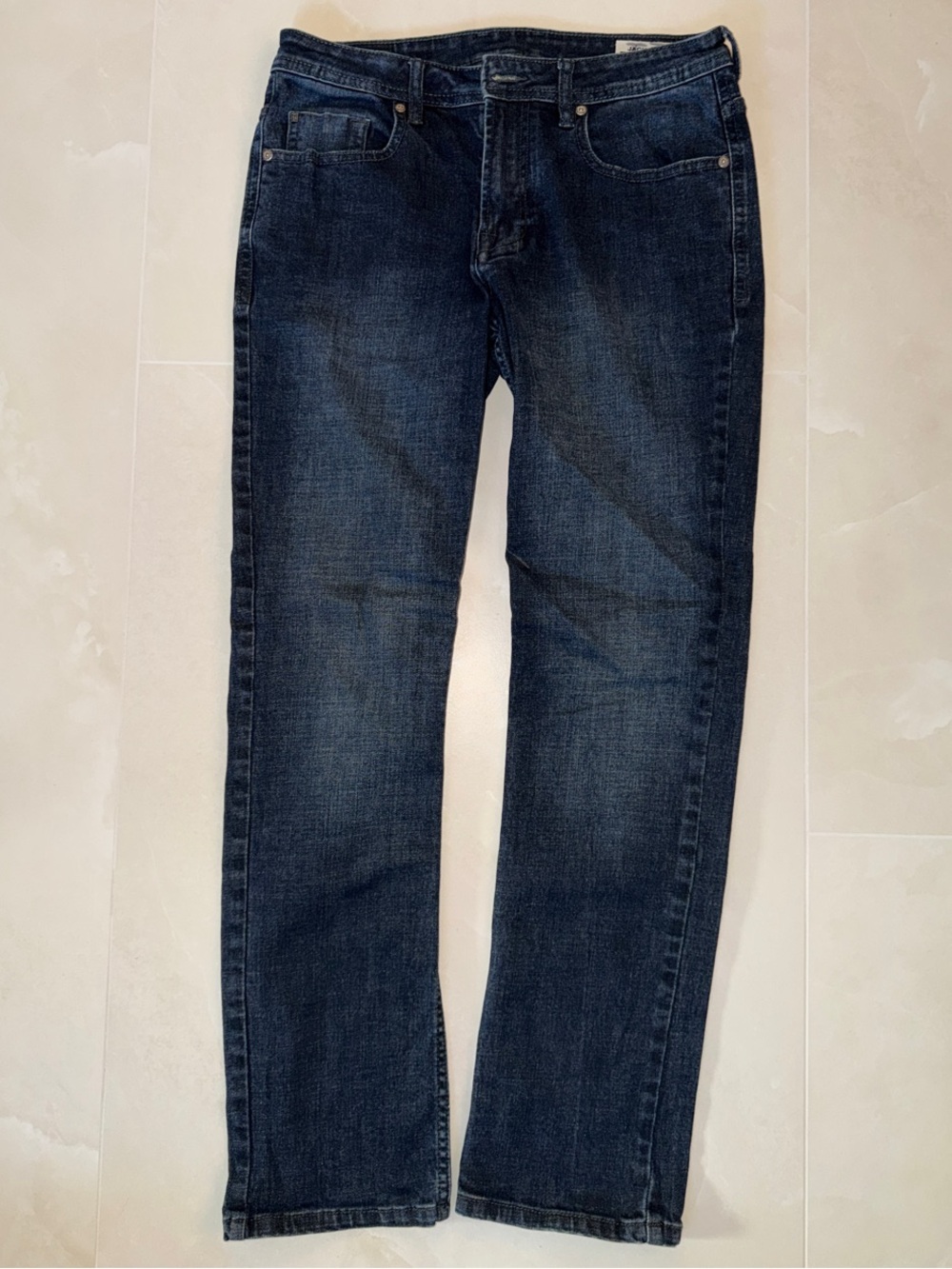 JACKSON Men’s Dark Blue Straight Jeans 32 x 32 straight leg stretch